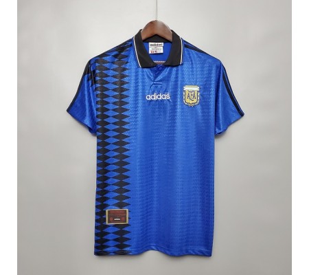 Argentina 1994 World Cup Away Dark Blue Soccer Jersey